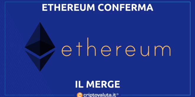 ETHEREUM MERGE CONFERMATO