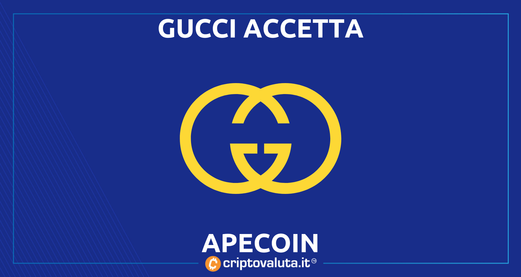 Apecoin: accettata negli shop di Gucci | Il brand di lusso crede nelle Crypto!