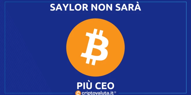 SAYLOR CEO VIA BITCOIN