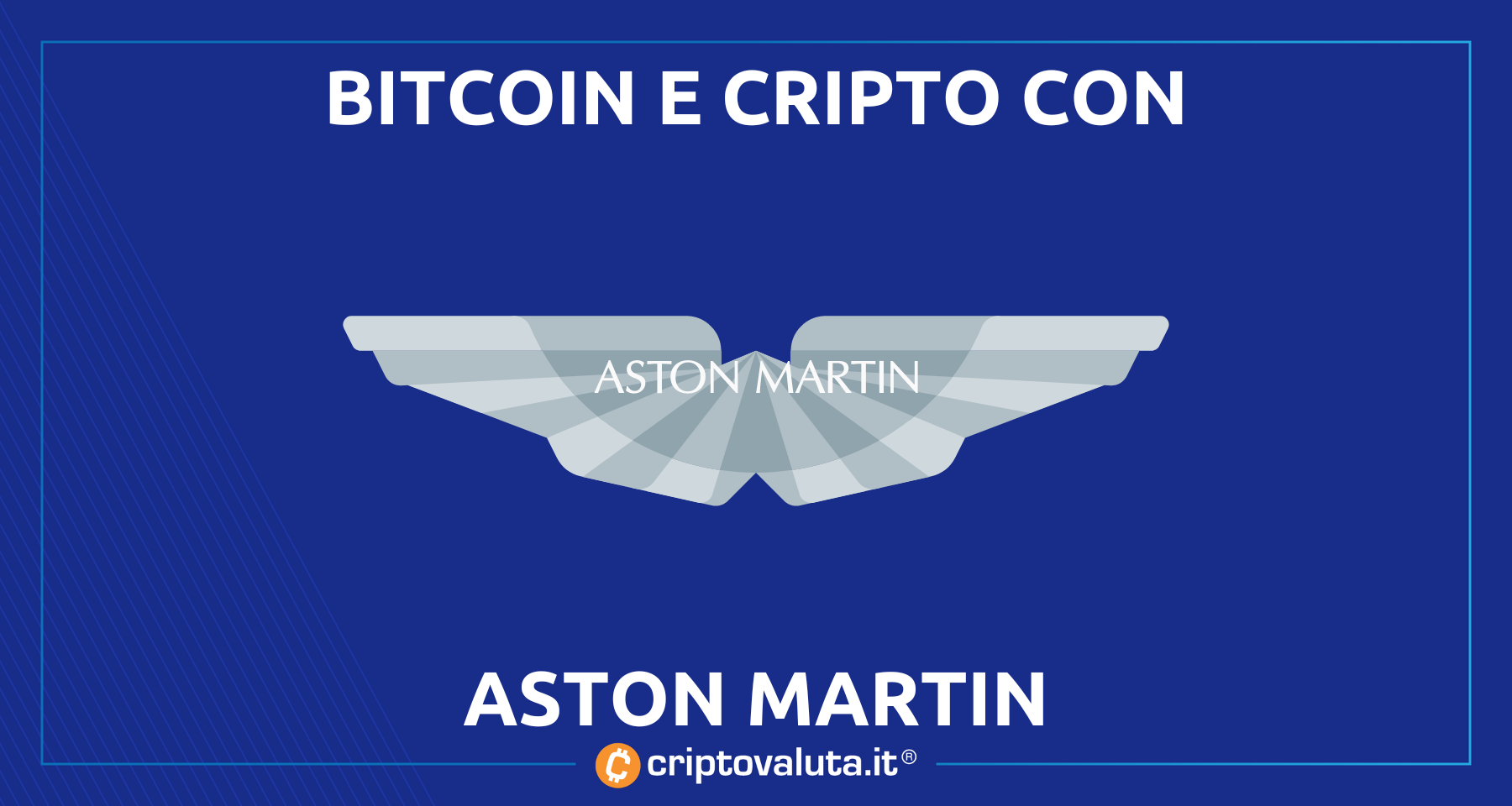 Aston Martin: si può pagare in Bitcoin e crypto | Attiva la partnership con Crypto.com Pay
