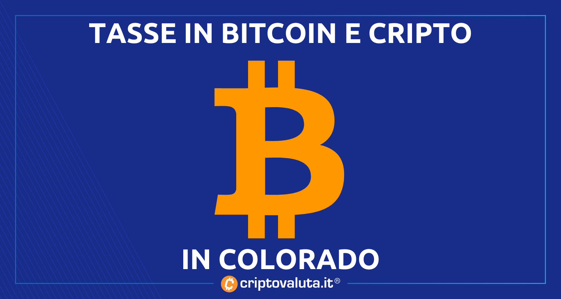 In Colorado le tasse si pagano in Bitcoin e crypto! | Ed è subito rivoluzione…