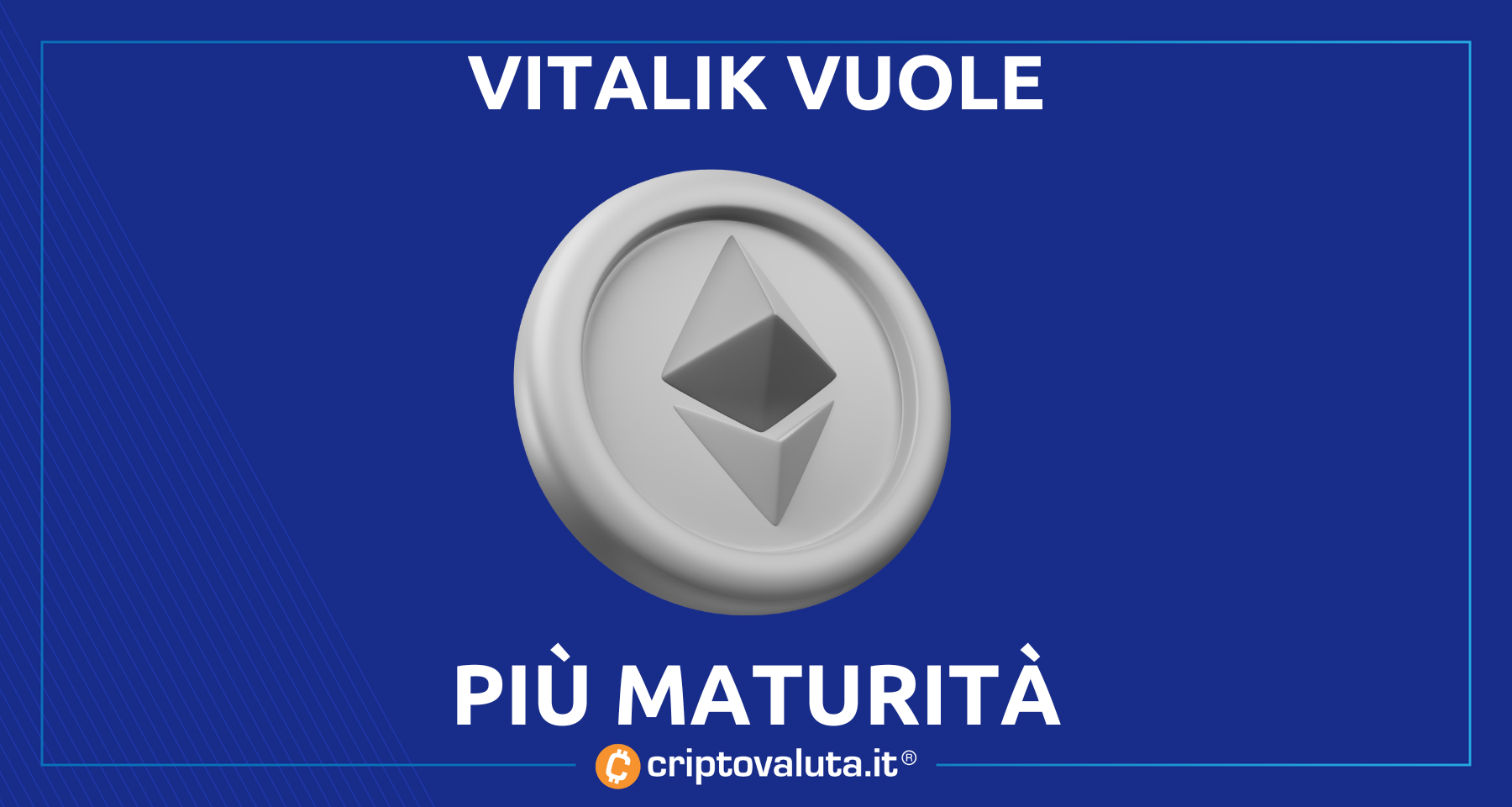 Ethereum e fondi istituzionali | Parla Vitalik Buterin (che li rifiuta!)