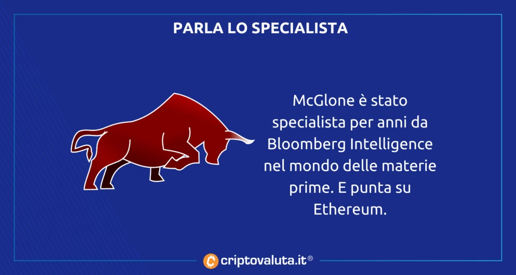 Parla lo specialista Bloomberg su Ethereum