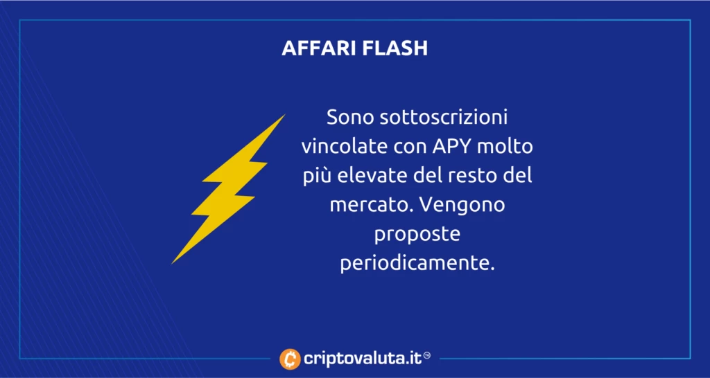 Affari flash di OKX