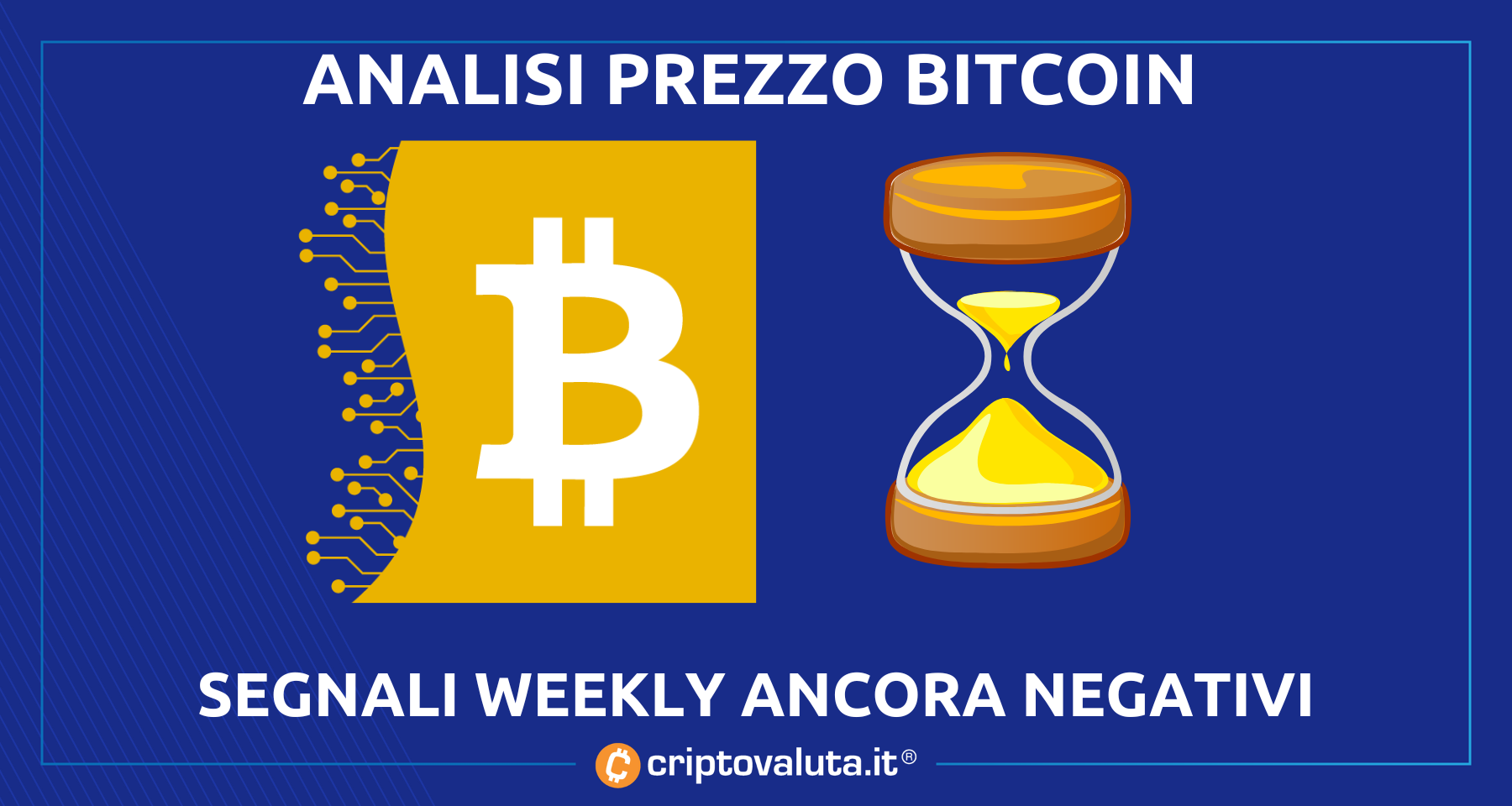 Bitcoin analisi weekly | Sotto 18.500$ i segnali restano negativi