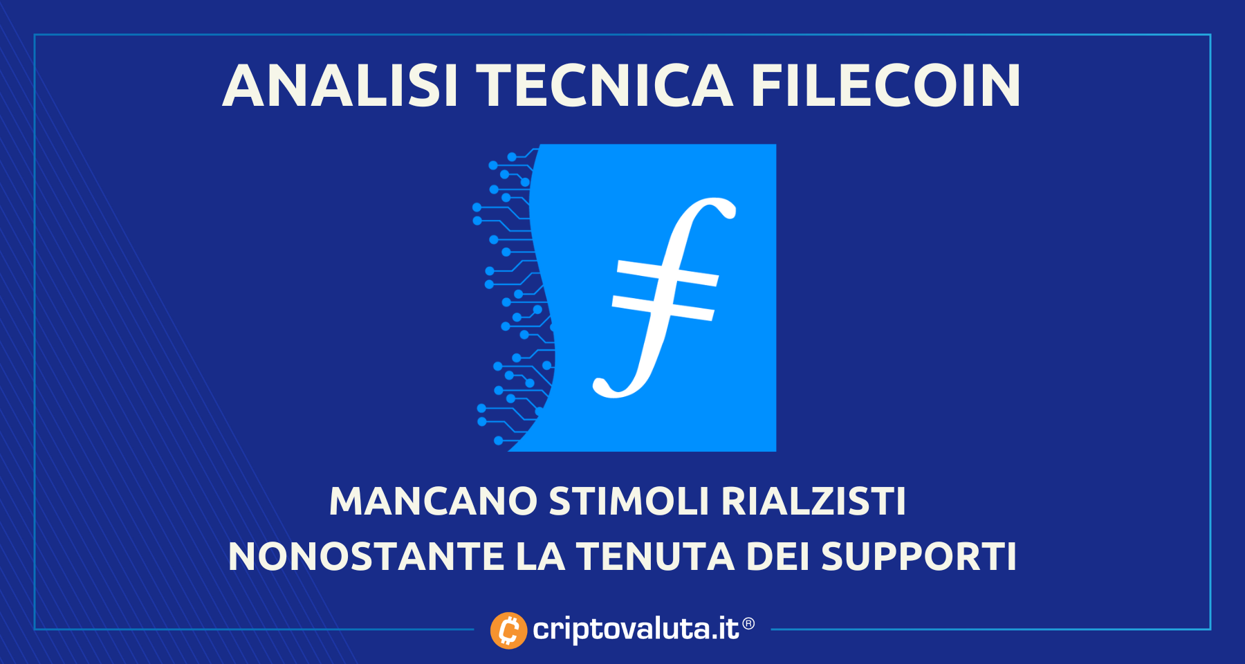 Analisi prezzi Filecoin | Grosso rischio caduta a $3.50