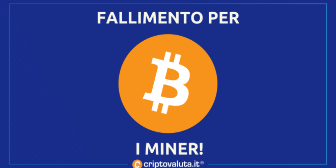 MINER FALLITO BITCOIN