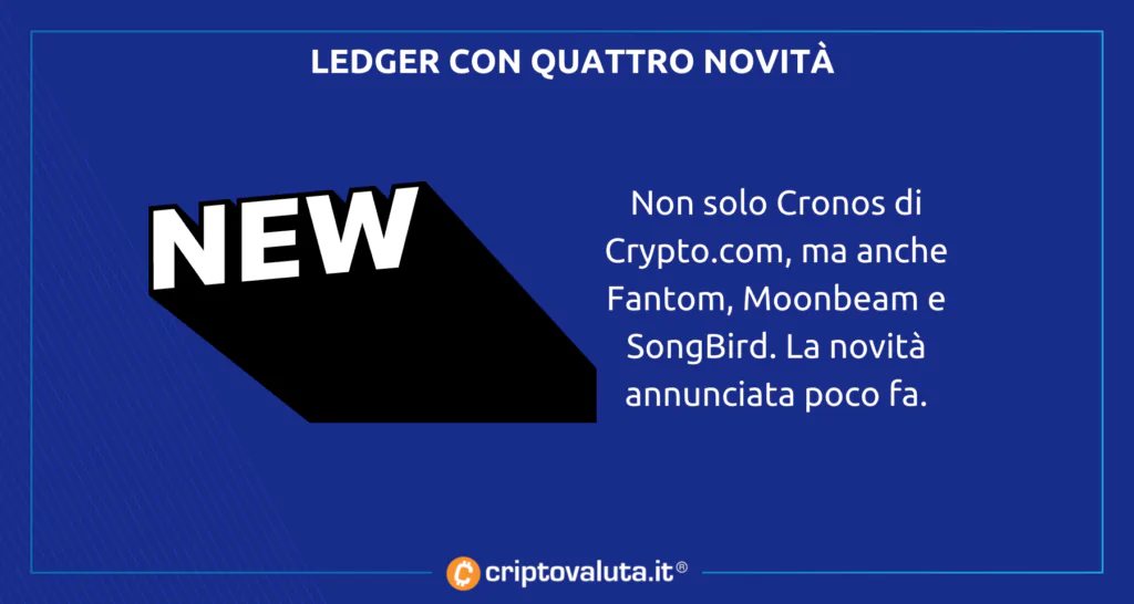 Ledger novità cronos e altri