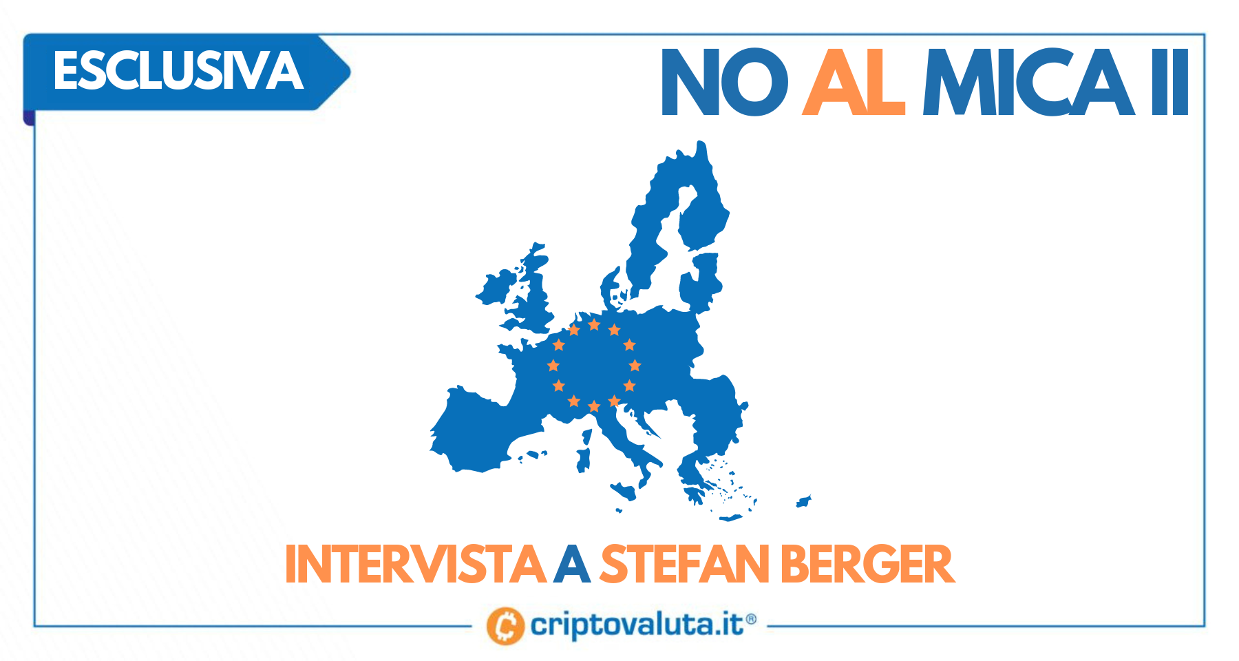 Crypto: news UE, "Non serve un MiCA II" | Intervista a Stefan Berger