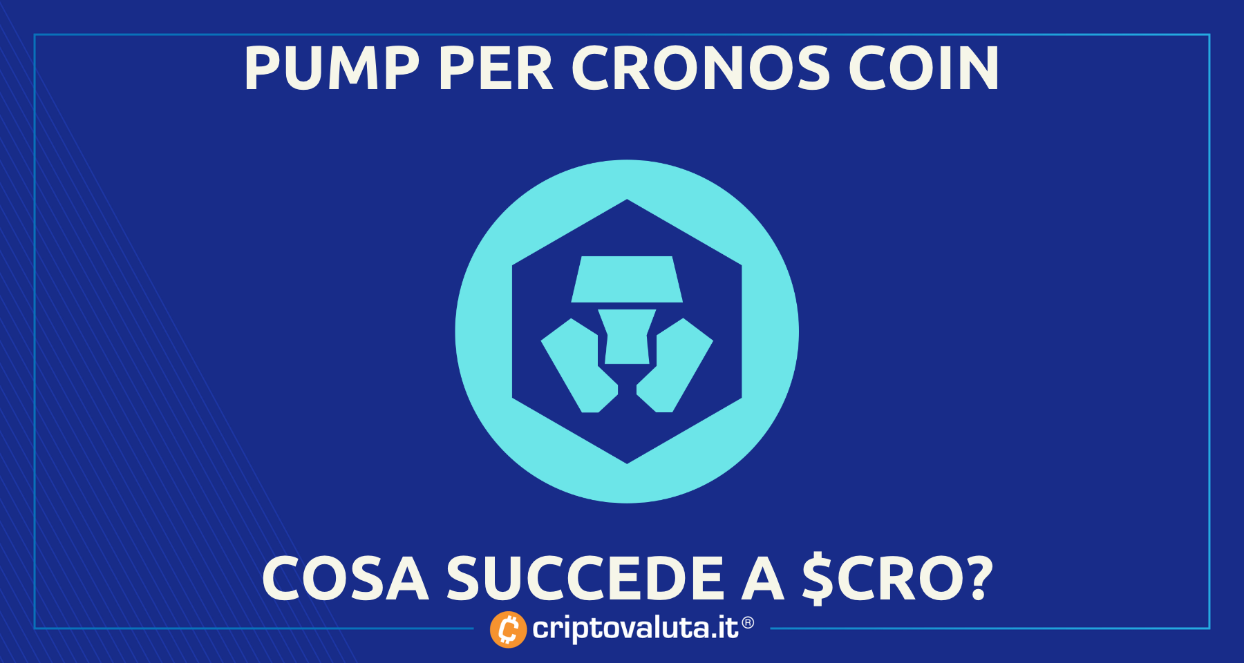Cronos Coin $CRO in fase di pump | Cosa succede e COME muoversi