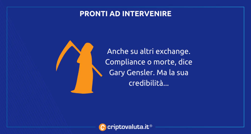 Pronti exchange attacco Gensler