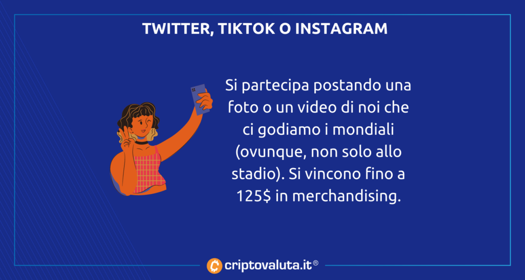 Twitter, Tiktok concorso CRYPTO.COM