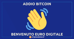 Addio Bitcoin - Euro Digitale