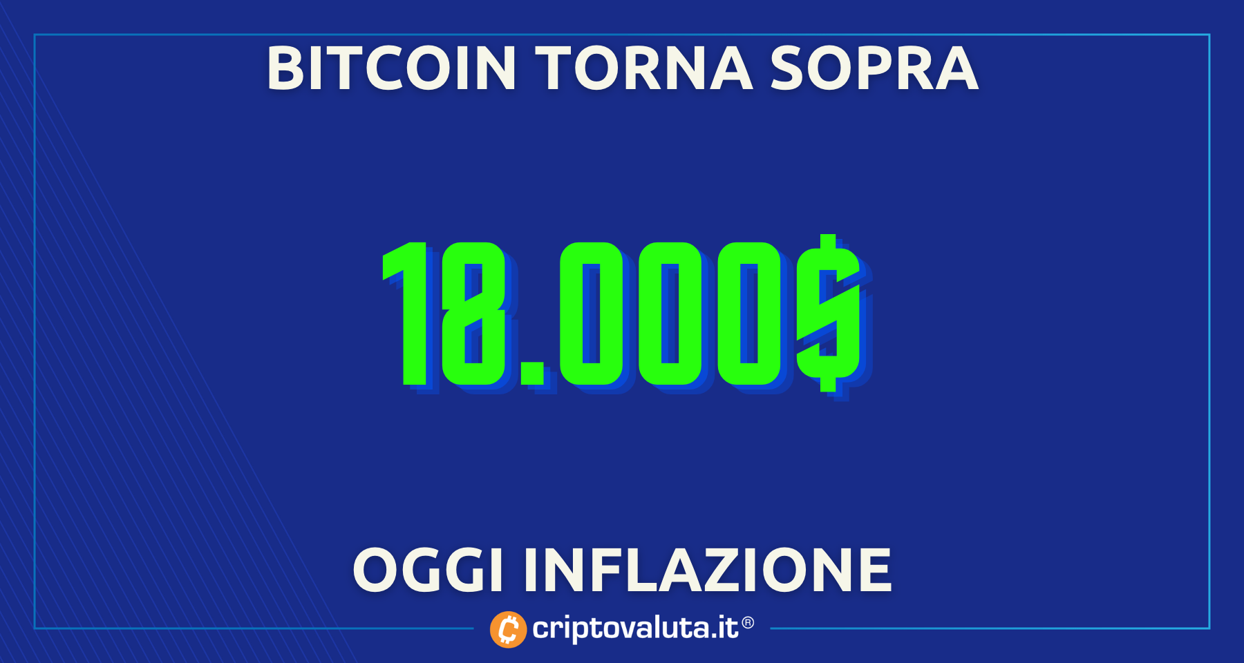 Bitcoin sfonda i 18.000$ | Oggi IL DATO che cambia TUTTO!