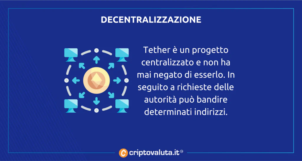 Tether centralizzazione