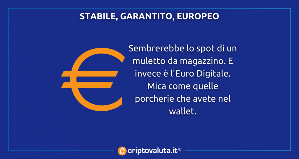 Euro Digitale Caratteristiche
