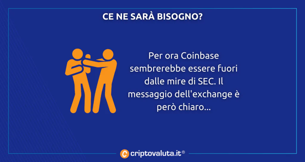 Coinbase contrattacco a SEC