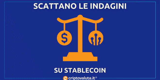 Scattano indagini STABLECOIN