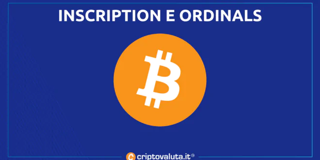 Inscription e ordinals su Bitcoin