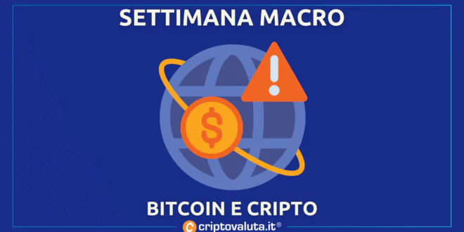 Macro settimana Bitcoin e cripto