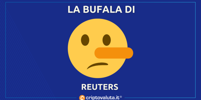 BUFALA REUTERS CRYPTO