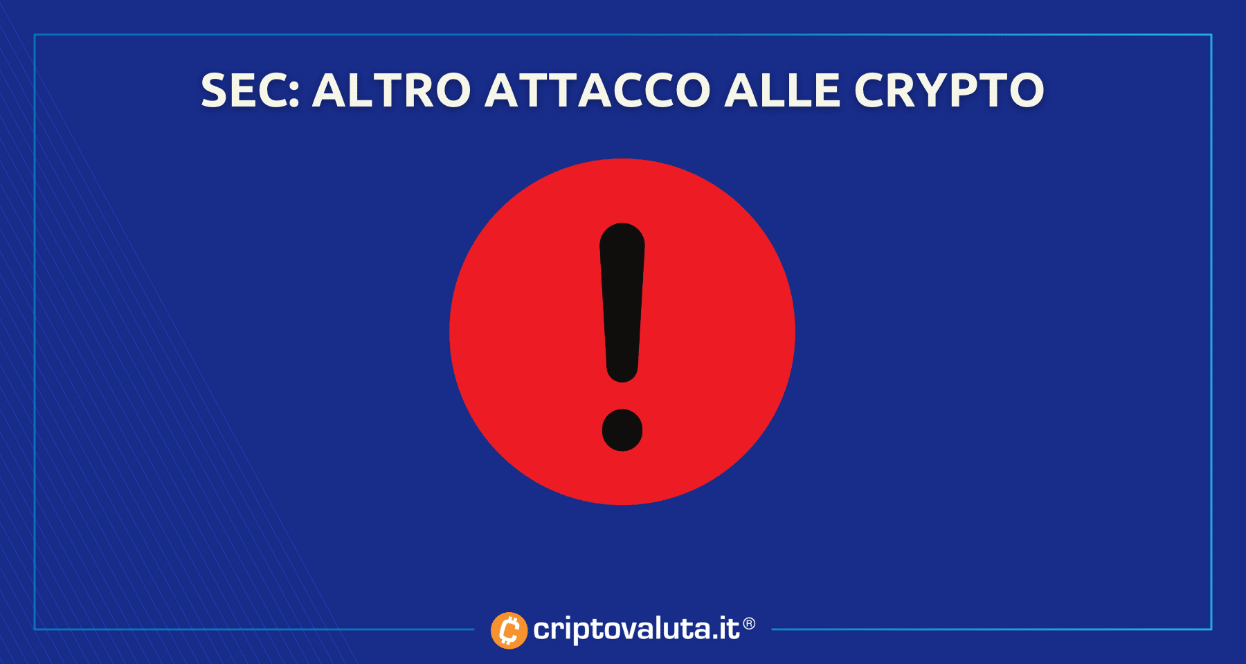 Crypto sono PERICOLOSE (e occhio alla LEGGE) | Parla SEC!