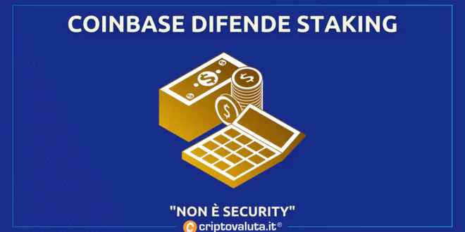 Coinbase difende staking SEC