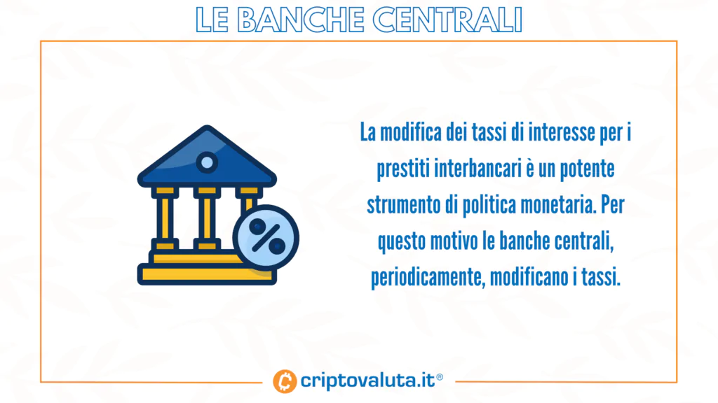 Decisioni banche centrali sui tassi