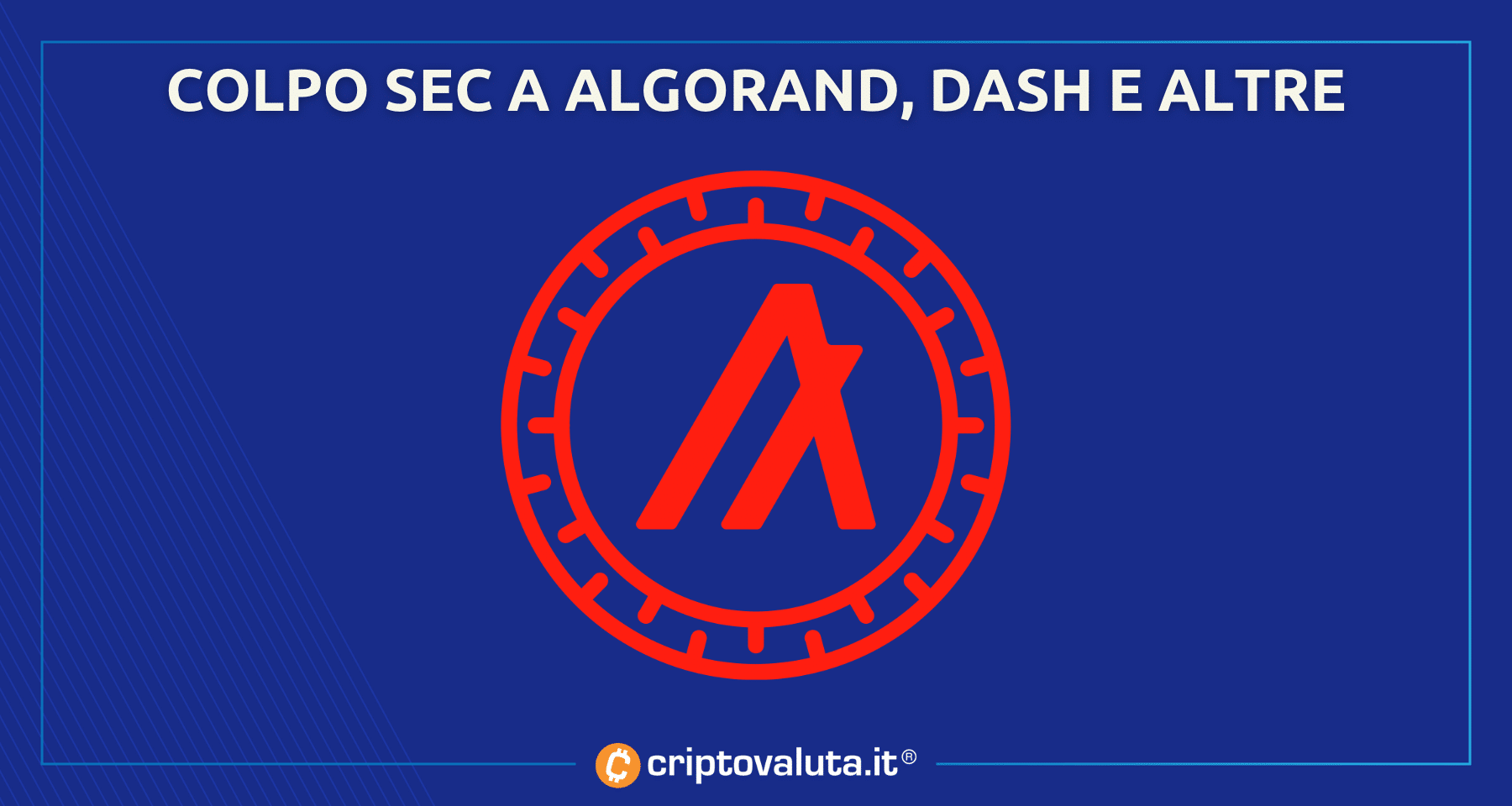 Algorand: exchange crypto nei guai | SEC la dichiara security