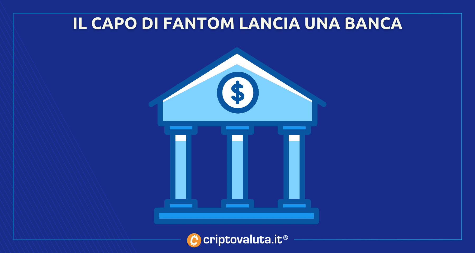 Arriva BANCA crypto, finalmente | La gestirà QUESTO PROGETTO