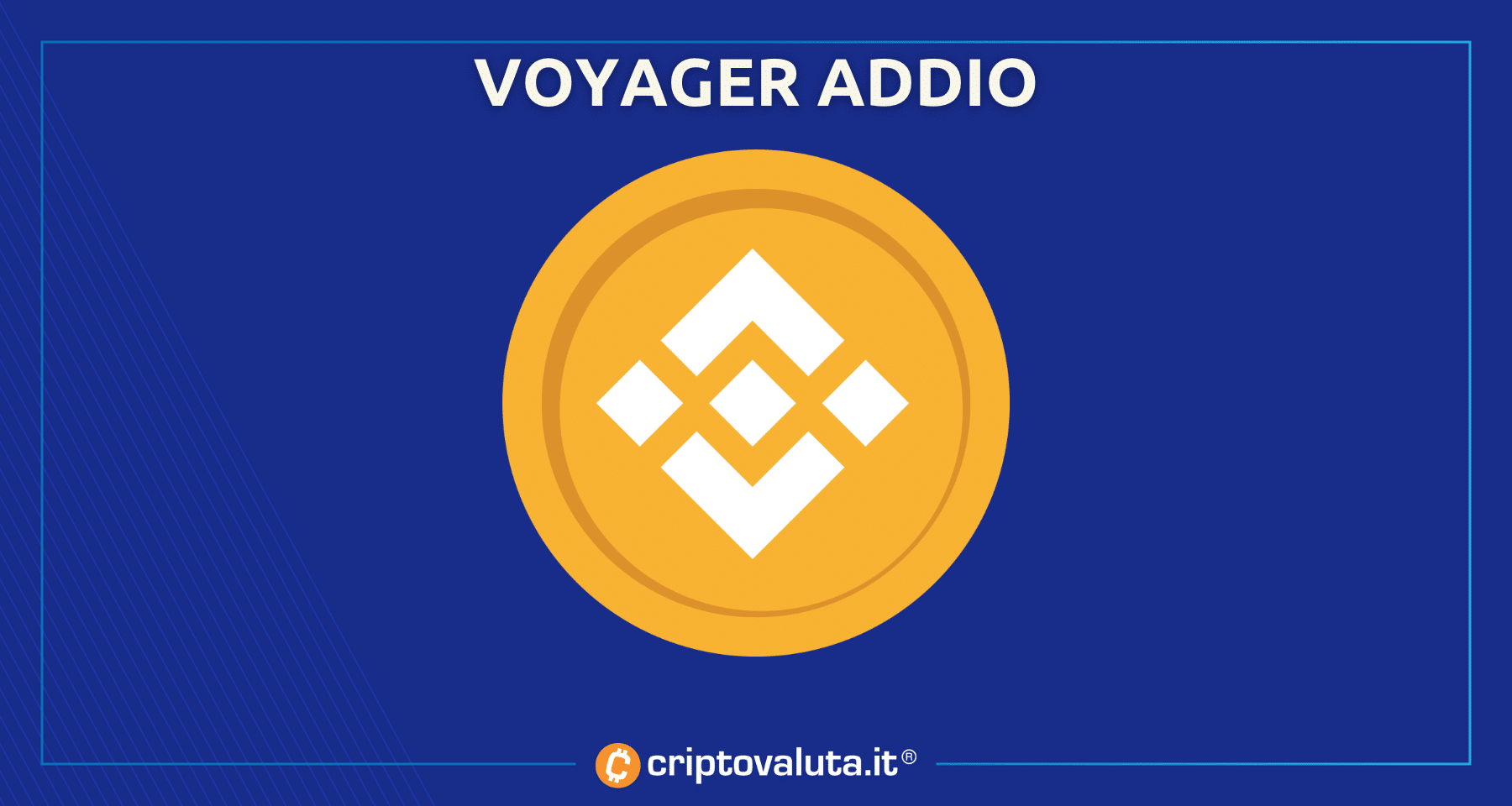 Binance rinuncia a Voyager | Governo USA colpisce ANCORA?