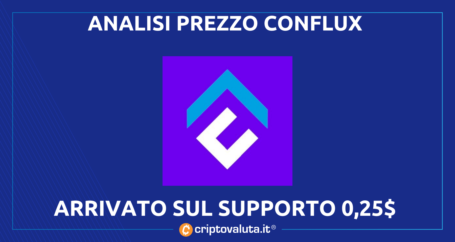 Crypto Conflux: CROLLO - prezzo CFX al supporto | Cosa serve per risalire?