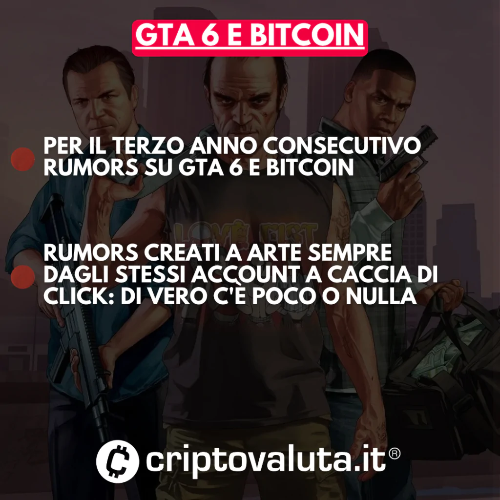 Rumors su GTA e BITCOIN