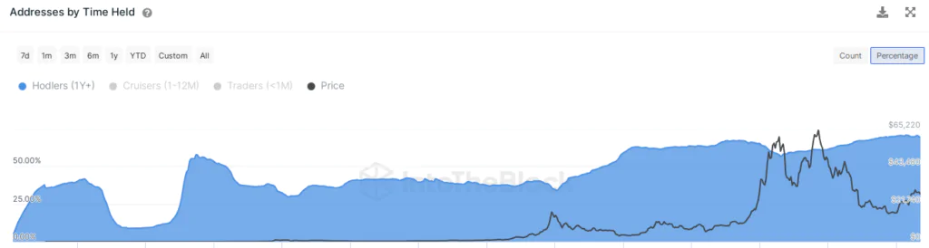 BITCOIN Holders 1Y+