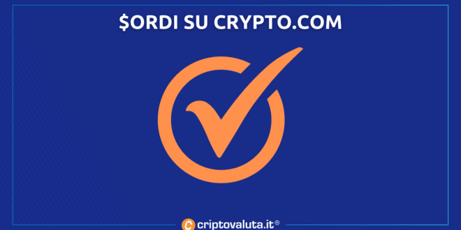 Arriva Ordi Ordinals su Crypto.com