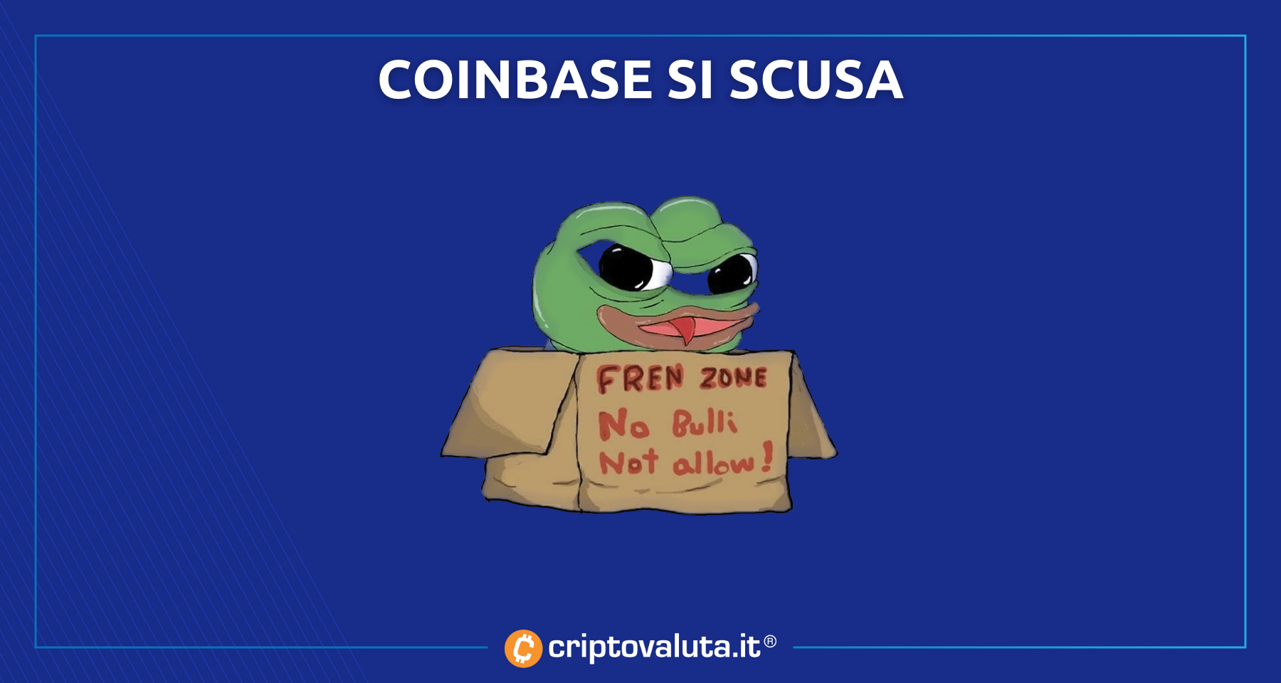 Coinbase si scusa con Pepe e la sua community | E sul listing...