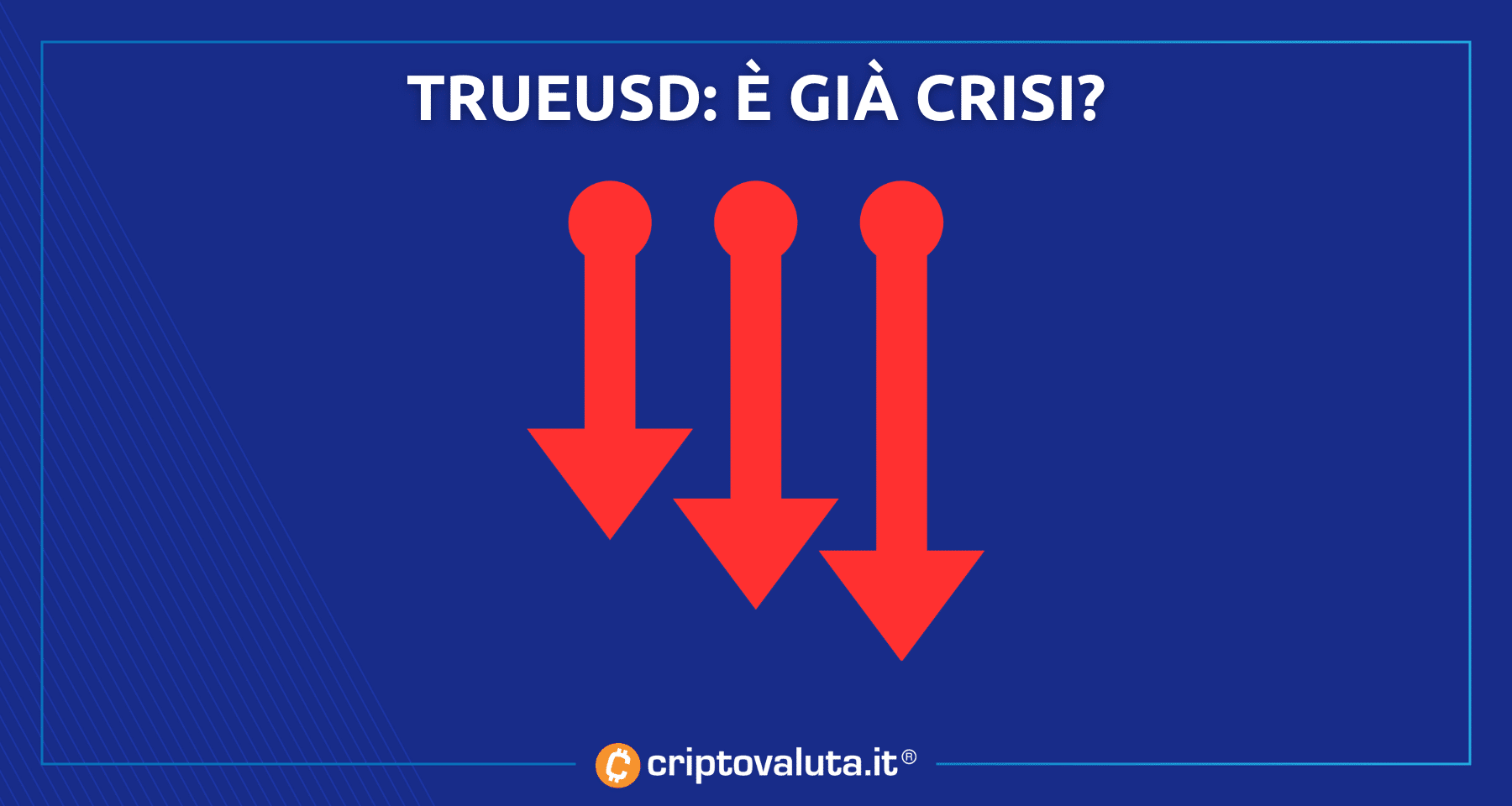 Crypto stable scelta da Binance in crisi? | Cap a picco per TrueUSD