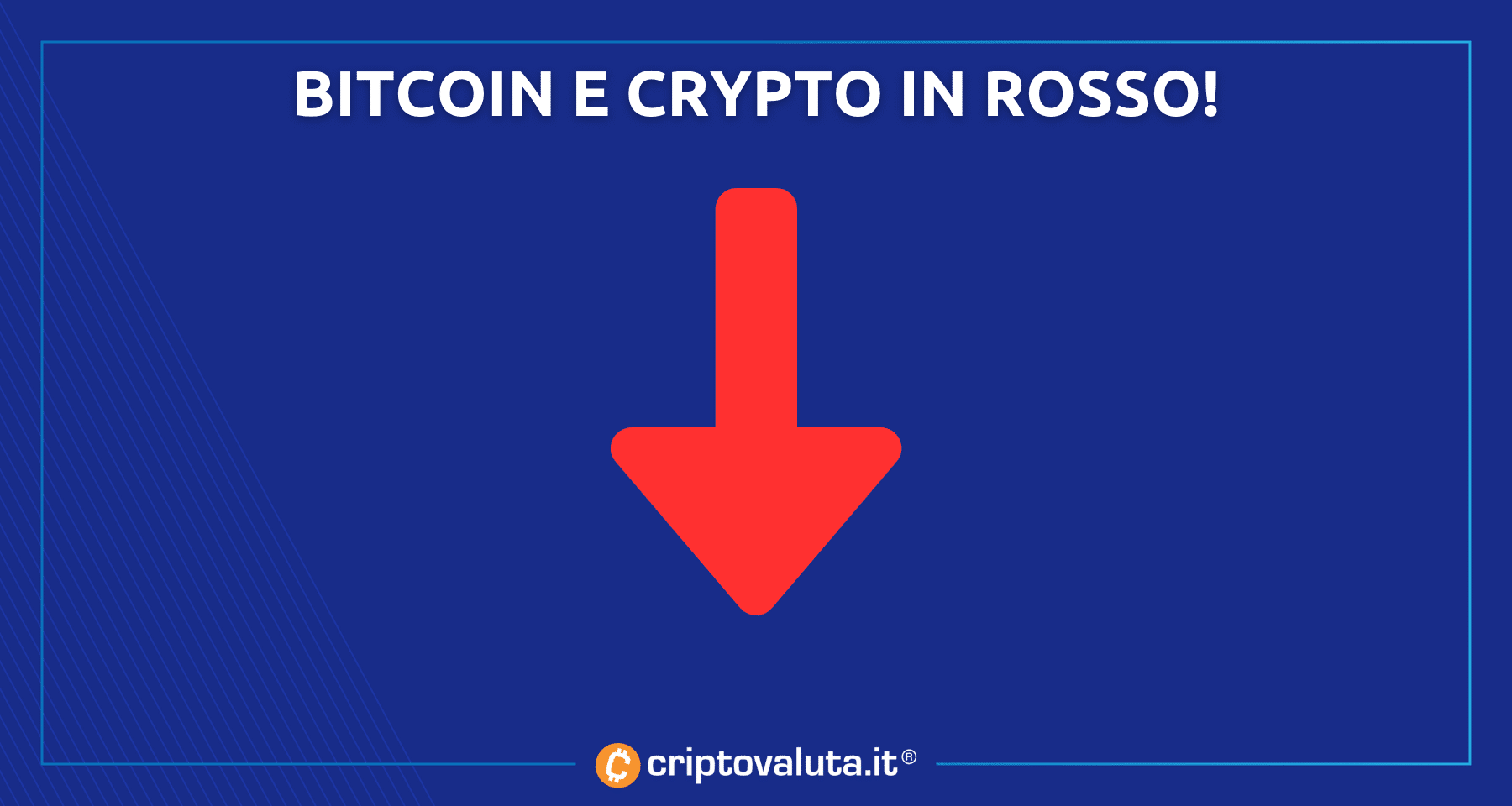 Bitcoin e crypto in ROSSO | Il crollo in QUESTI NUMERI