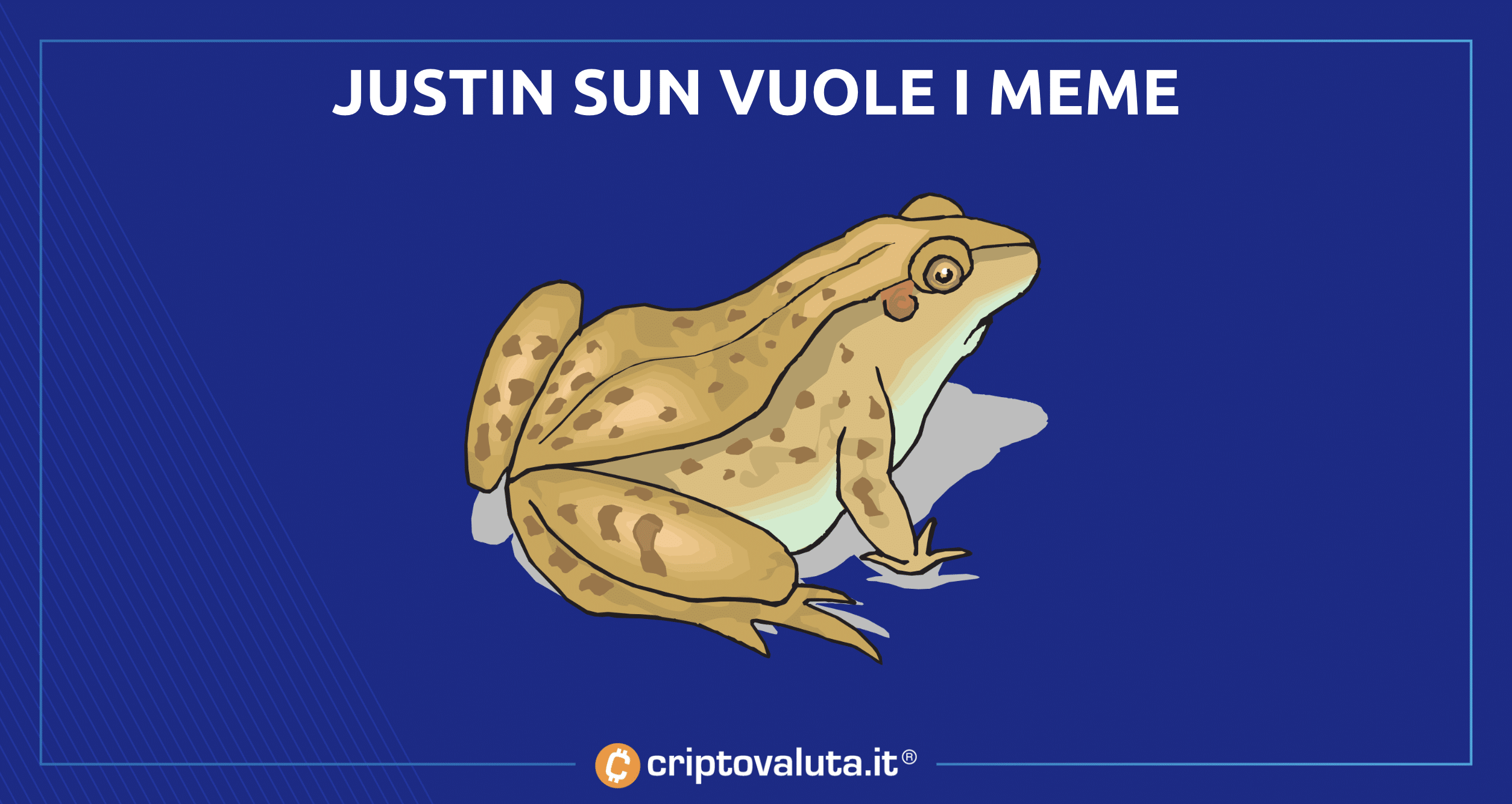 Justin Sun vuole futuro Pepe | Milioni se crei crypto meme su Tron