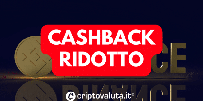 CASHBACK RIDOTTO BINANCE