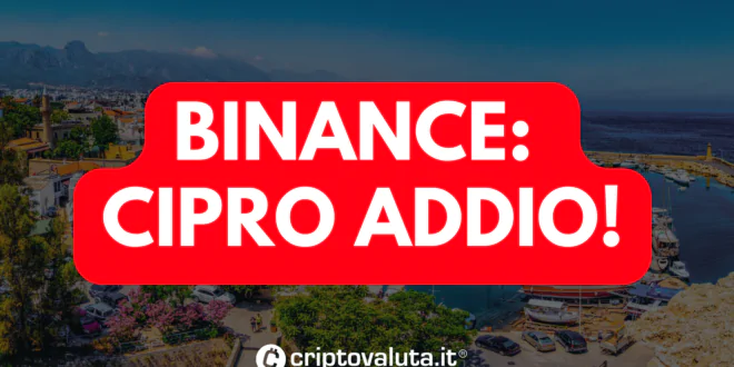 BINANCE CIPRO ADDIO