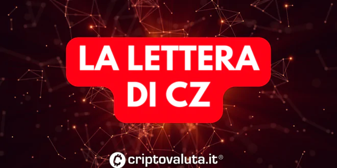 LETTERA CZ BINANCE