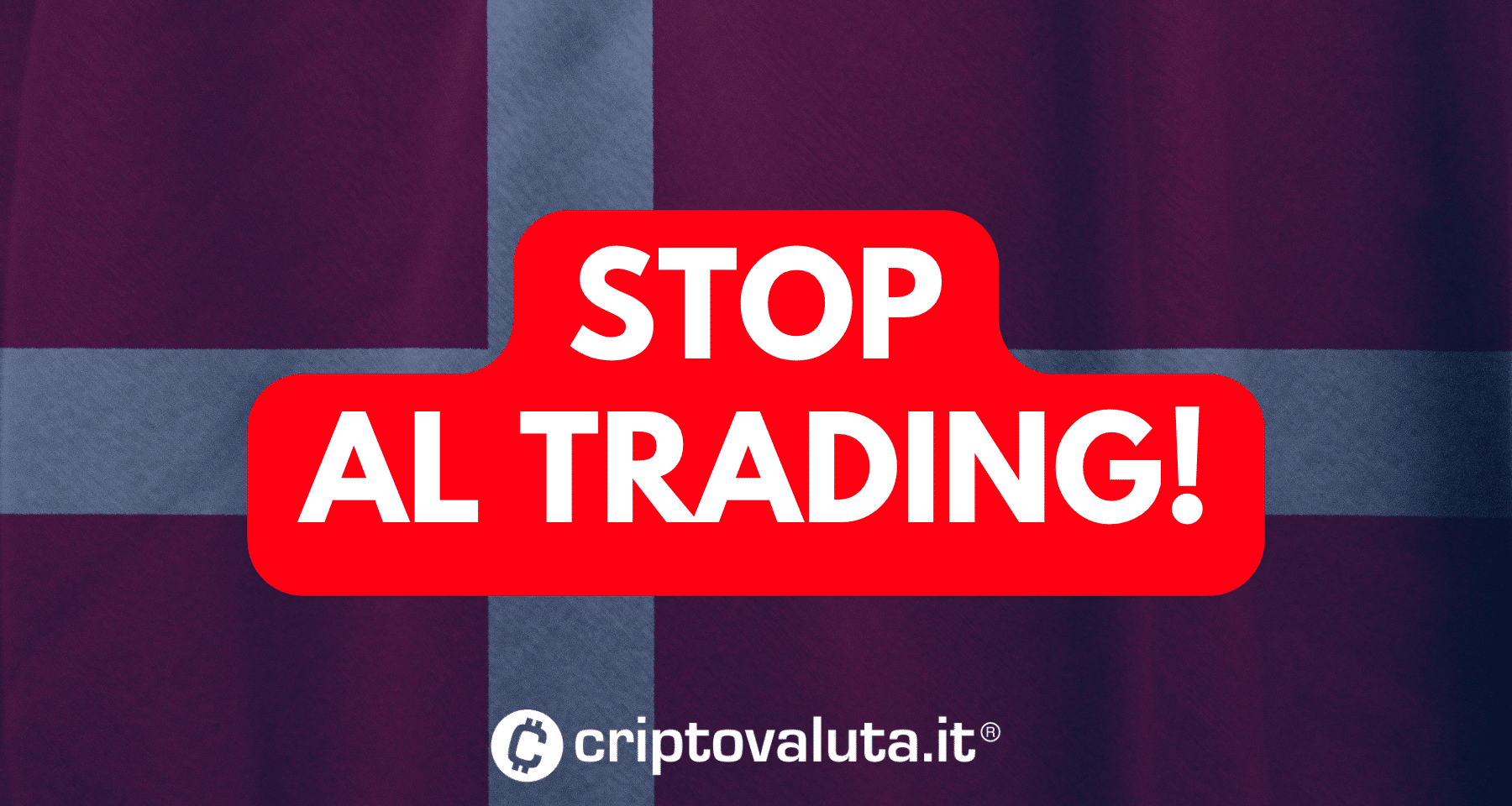 Stop a trading crypto e Bitcoin in Danimarca | Ordine per le banche!