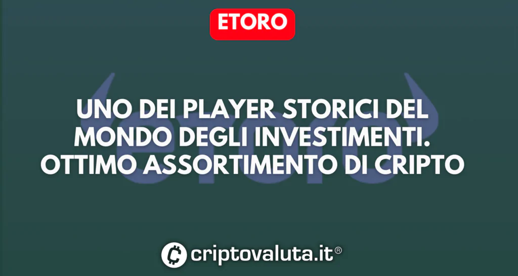 eToro - piattaforma per il trading crypto