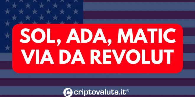 SOL ADA MATIC VIA DA REVOLUT
