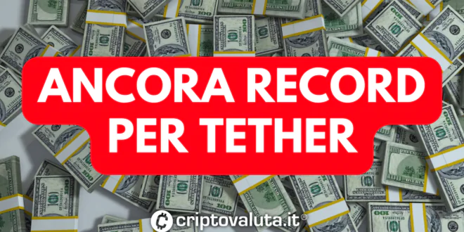 TETHER TRIMESTRE RECORD