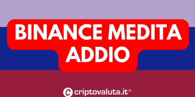 Binance addio Russia