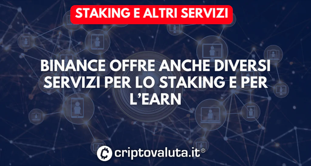 Staking e altri servizi Binance