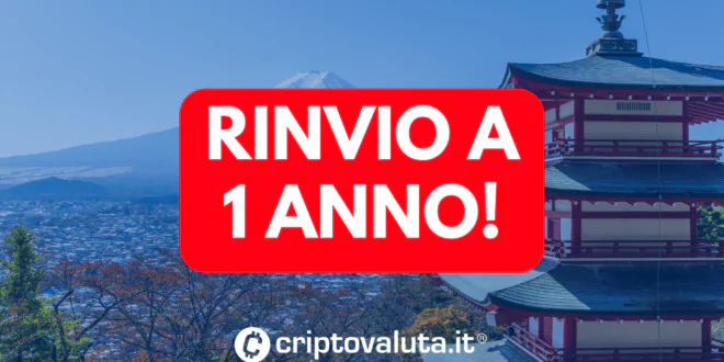 Rinvio 1 anno Bitcoin
