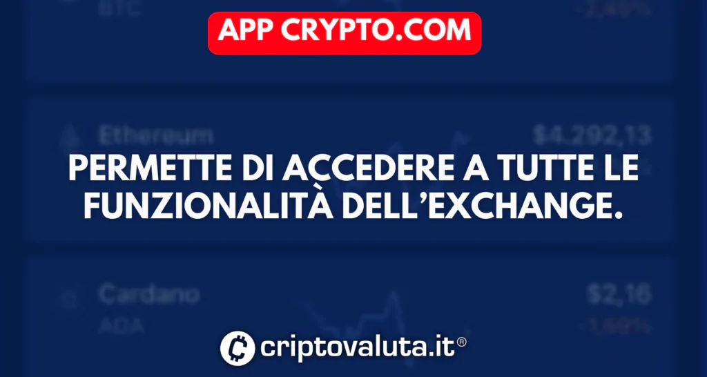 Servizi completi Crypto.com